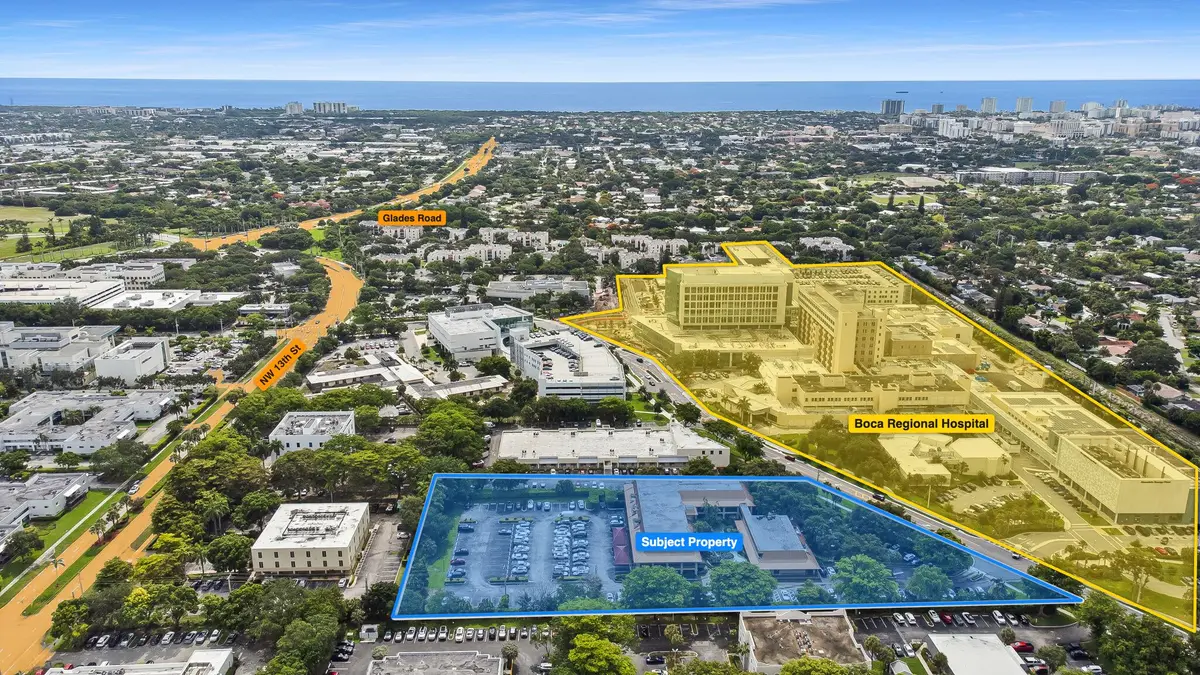 875_Meadows_Labeled_Aerial_East_Facing at 875 Meadows Road 314/315, Boca Raton