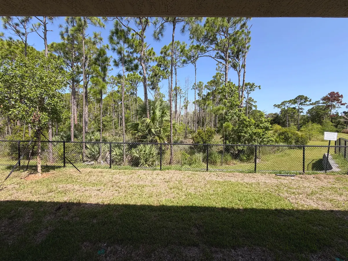 Lot 6 backyard at 6550 SE Park Trace Drive, Stuart
