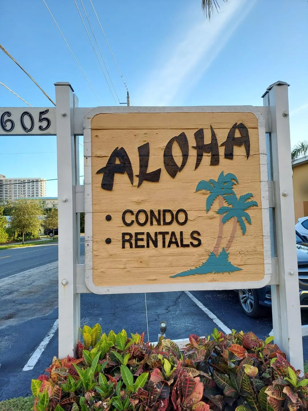 Aloha Sign at 605 N Riverside Drive 12A, Pompano Beach