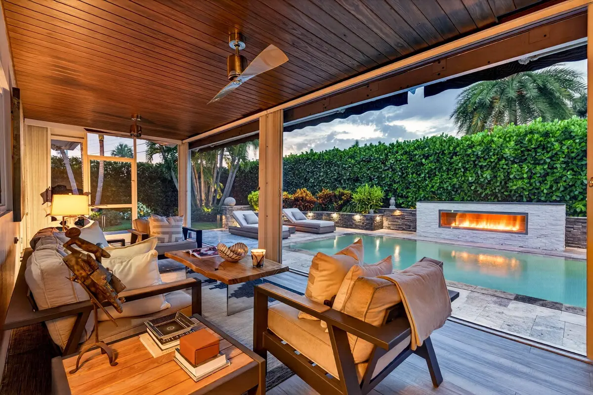 LOGGIA VIEW AT NIGHT at 651 Juneberry Court, Boca Raton