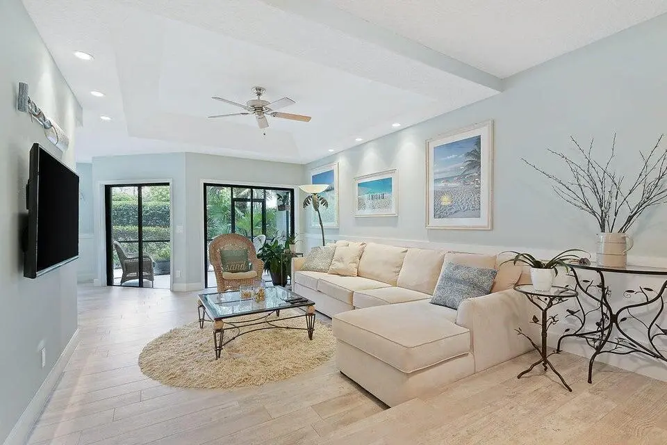 Living room at 204 SEA OATS Drive D, Juno Beach