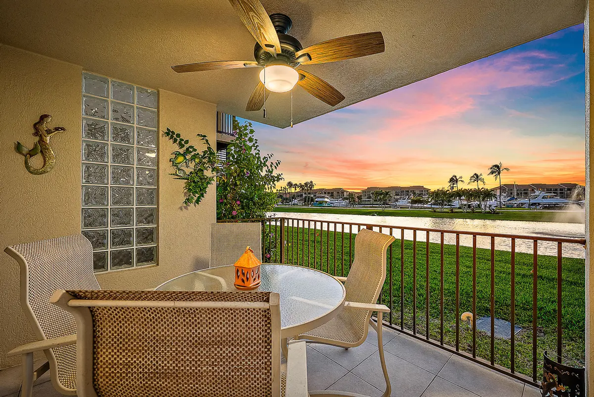 Patio - Twilight at 701 Seafarer Circle 103, Jupiter
