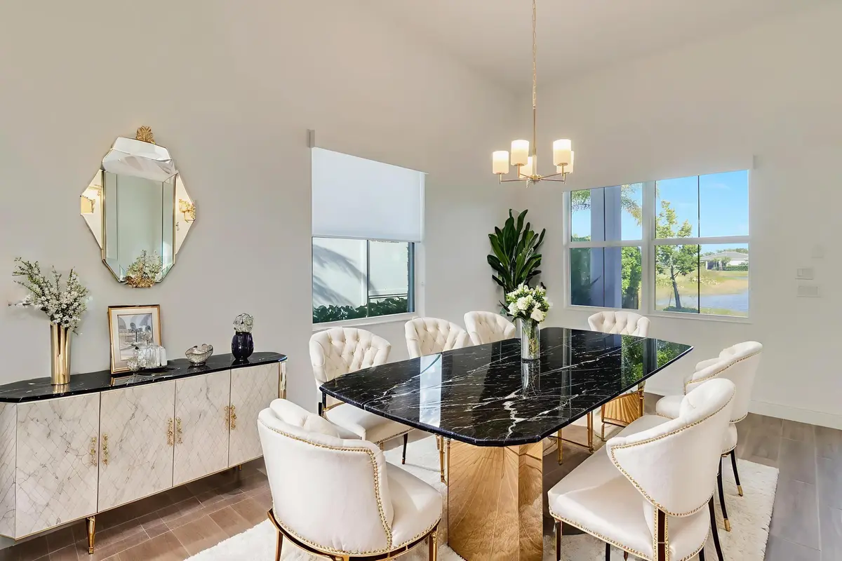 Staged Dining Room at , Palm Beach Gardens