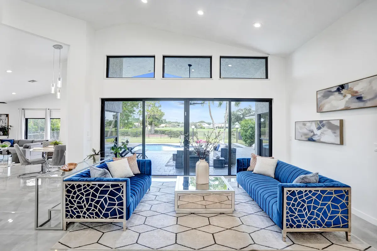 Living Room at 10875 Boca Woods Lane, Boca Raton