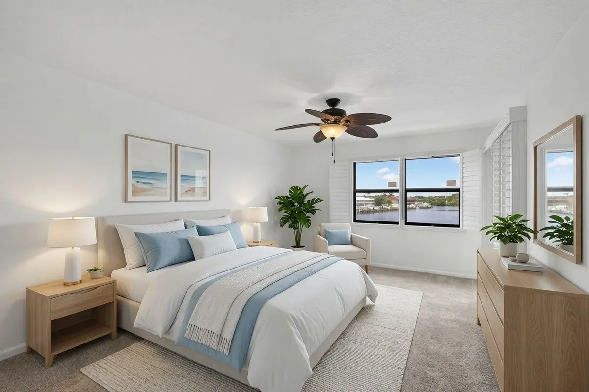 Bedroom at 313 LAKE Circle 311, North Palm Beach