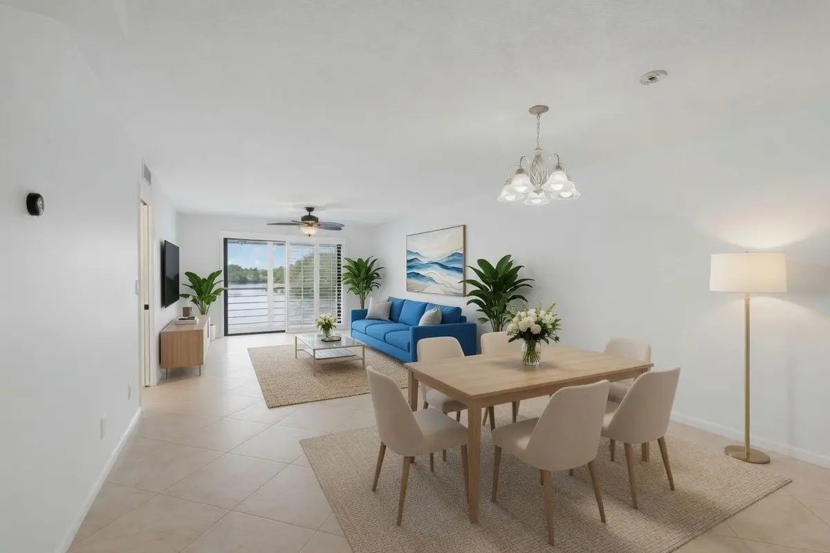 Dining Area at 313 LAKE Circle 311, North Palm Beach