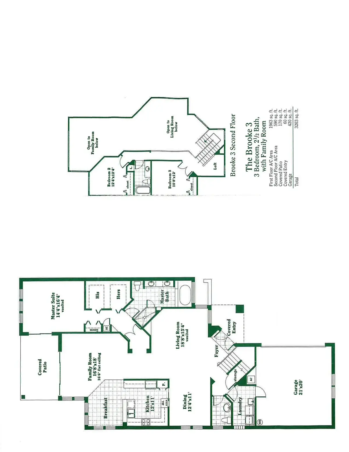 Brooke 3 Floor Plan at 3368 NW 53rd Circle, Boca Raton