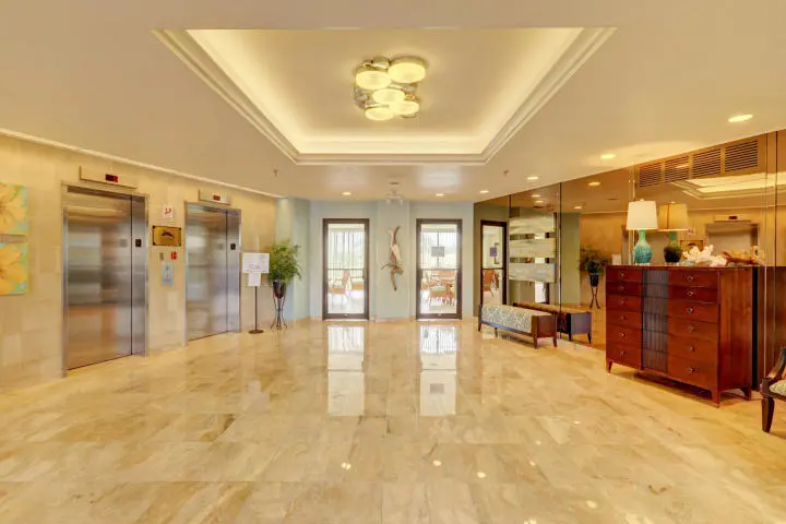 Sea Pointe lobby at 801 S Ocean Drive 503, Fort Pierce