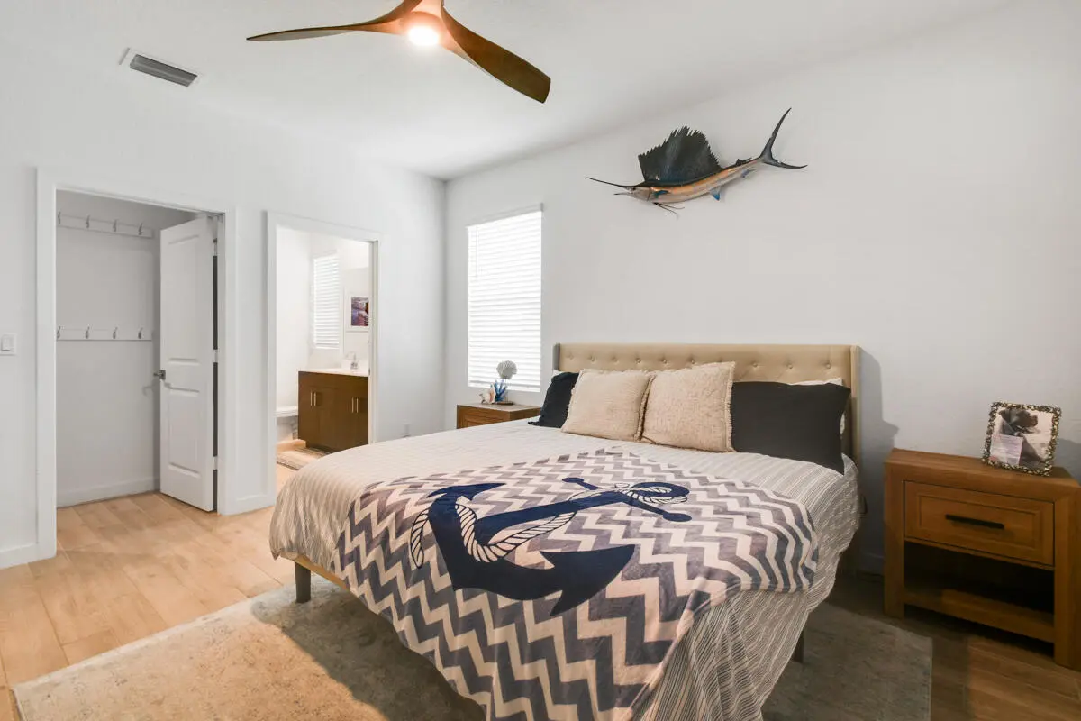 Primary Ensuite Bedroom at 1693 NE White Pine Terrace, Jensen Beach
