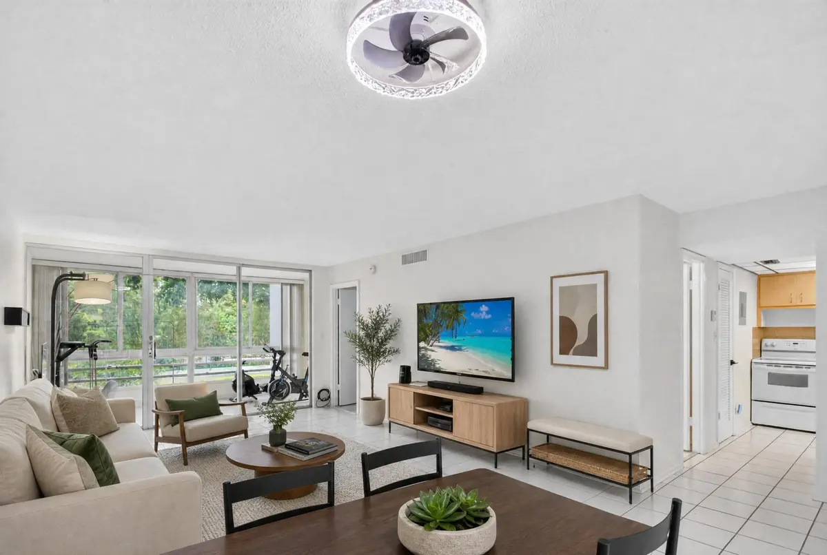 Living Room Staged at 6903 Cypress Road B23, Plantation