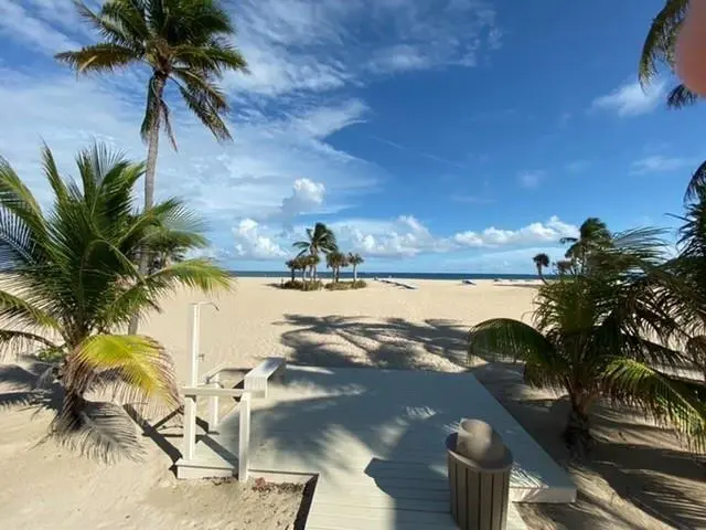 Private beach at 1585 S Ocean Lane 181, Fort Lauderdale