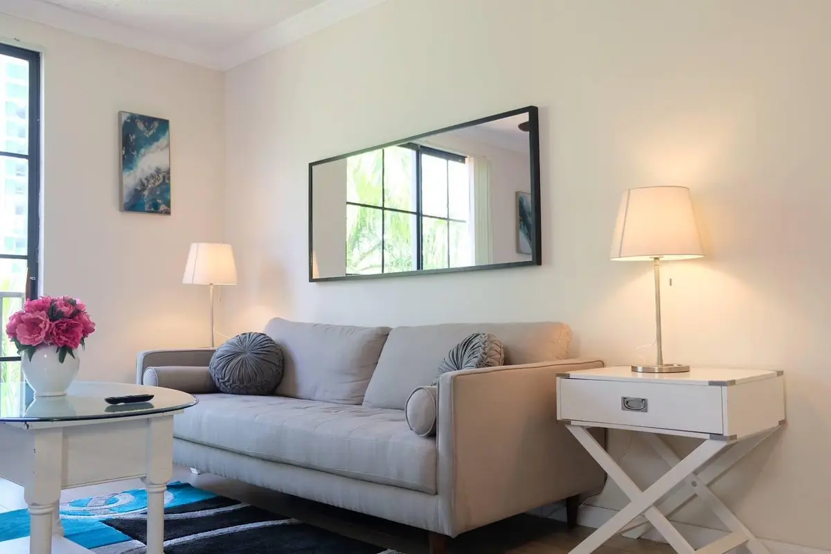 Living room at 720 S Sapodilla Avenue 514, West Palm Beach