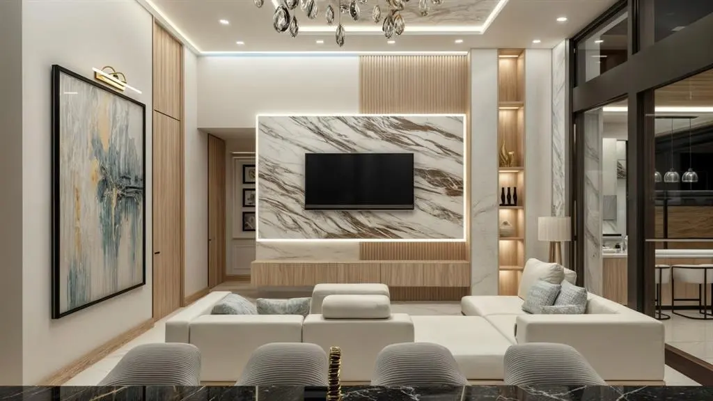 Living Room at 4930 NE 28th Avenue, Lighthouse Point