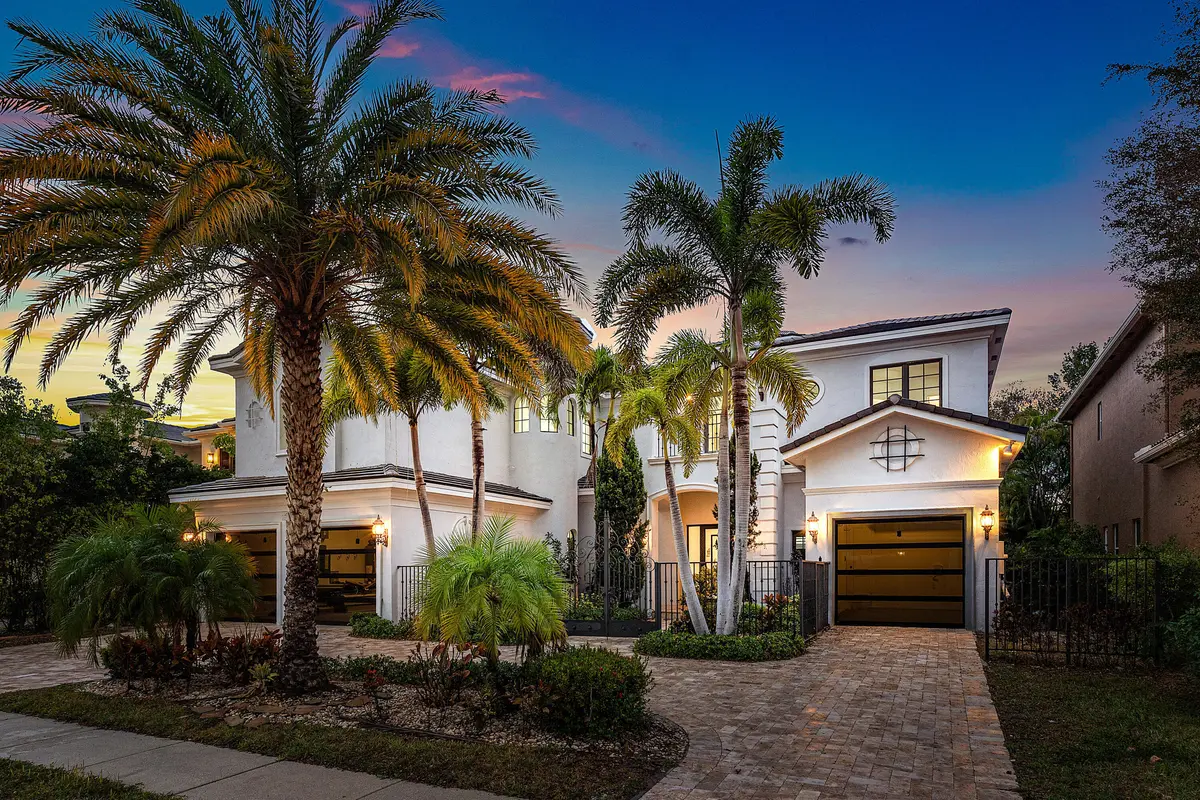 Front Twilight at 17606 Circle Pond Court, Boca Raton