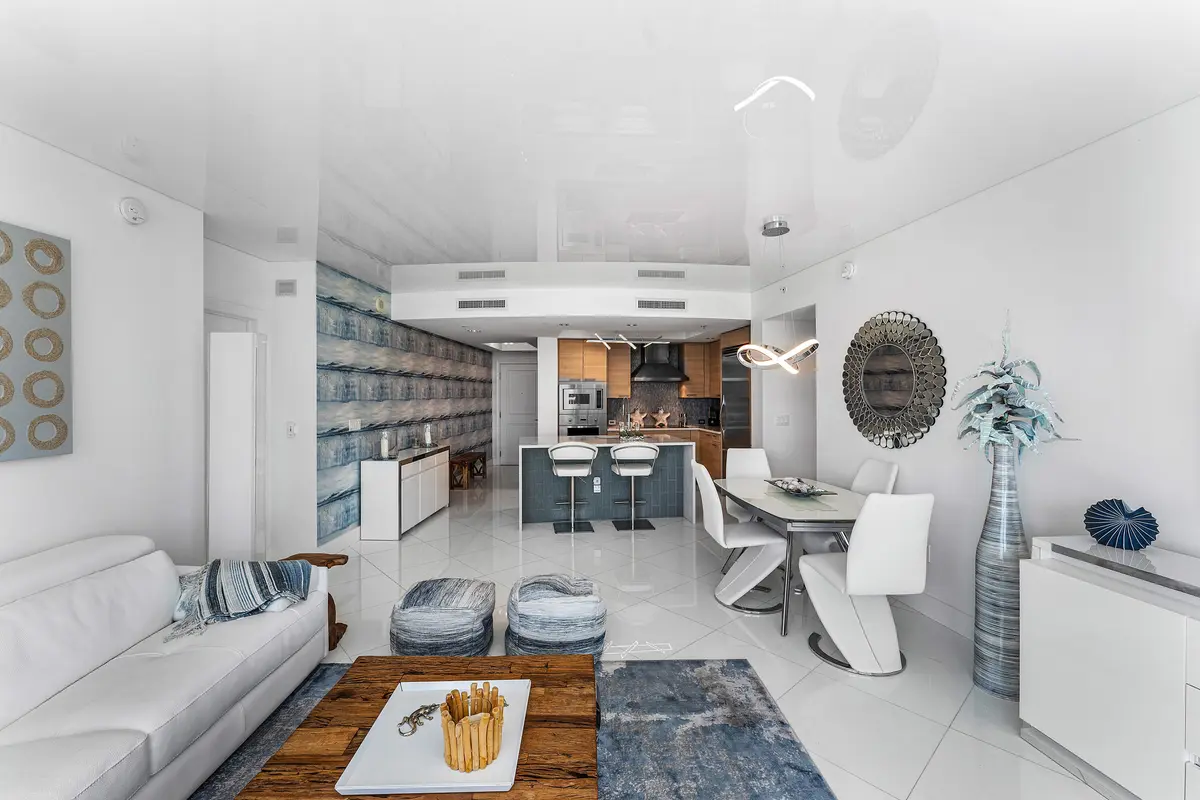 Living room at 1 N OCEAN Boulevard 513, Pompano Beach