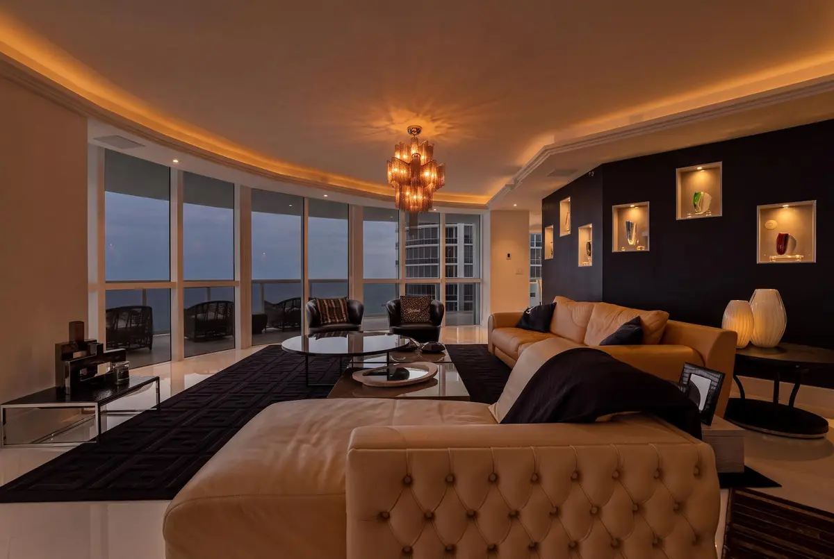 Living Room at 18201 Collins Avenue PH 5109, Sunny Isles Beach
