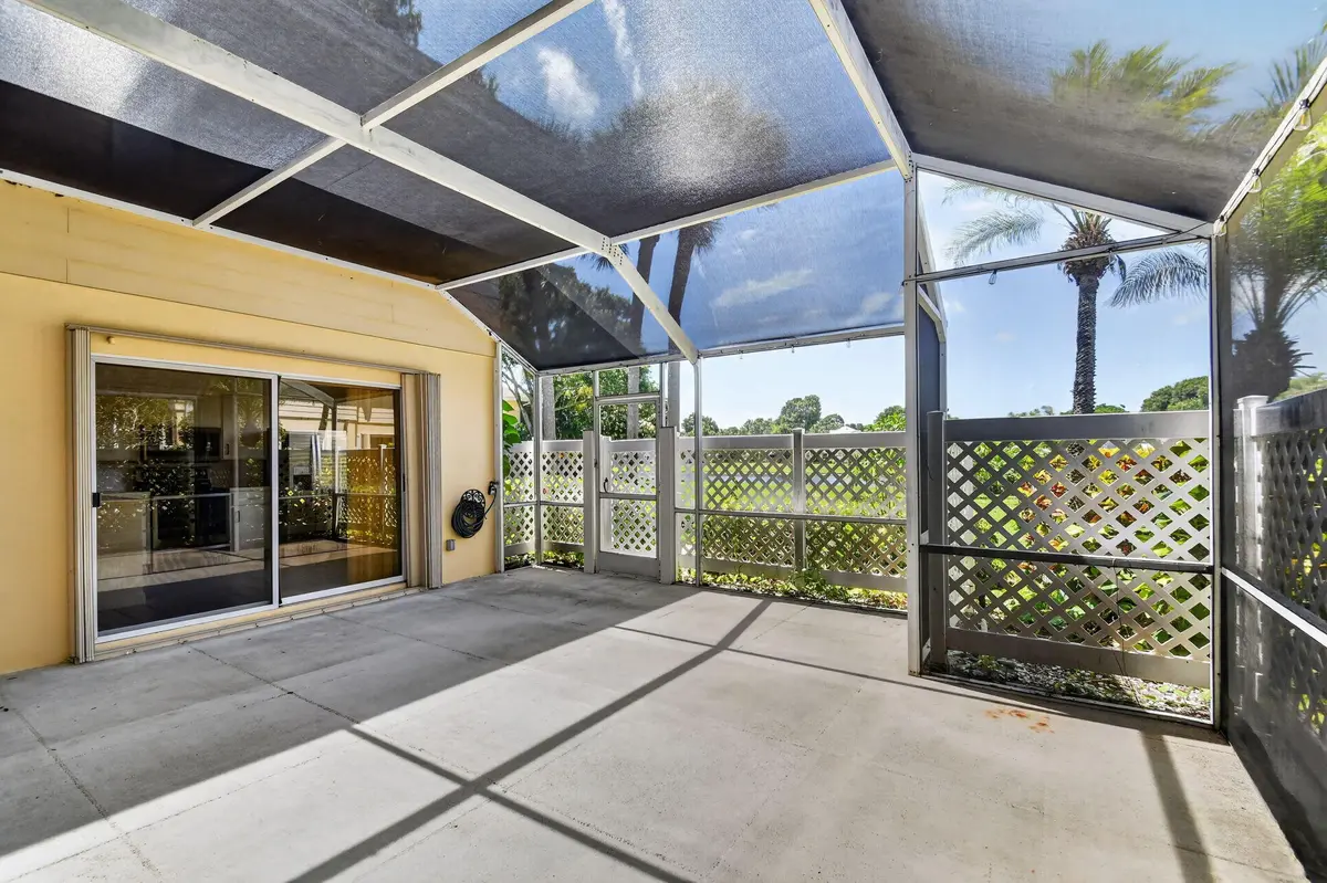 Covered Patio & Screened Lanai at 3504 Medford Court, Boynton Beach