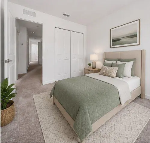 Bedroom #2 (AI Staged) at 2004 Sugar Maple Drive, Riviera Beach