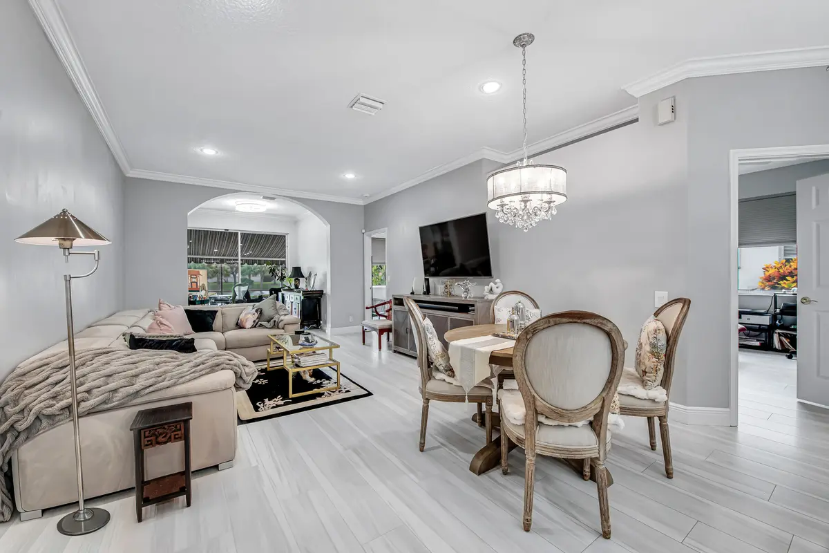 Living/Dining at 9636 Crescent View Drive, Boynton Beach