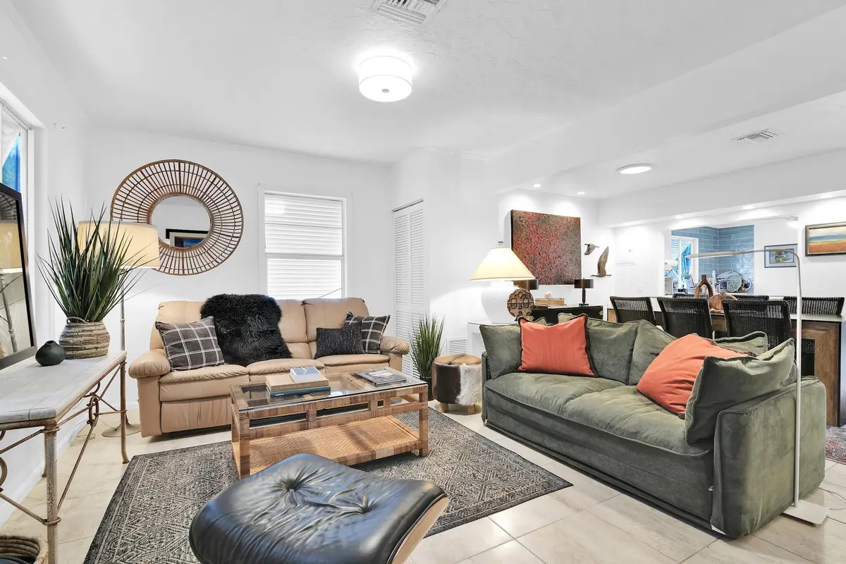 Living Room 1 Seating - Unit 1 at 3218 Palm Drive, Delray Beach