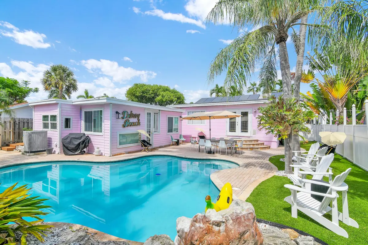 Private Heated Pool at 3218 Palm Drive, Delray Beach