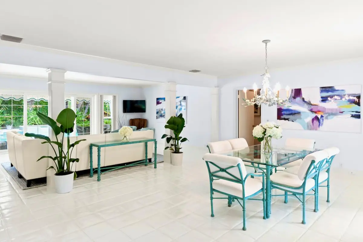 Dining-Living at 1421 N LAKE Way, Palm Beach