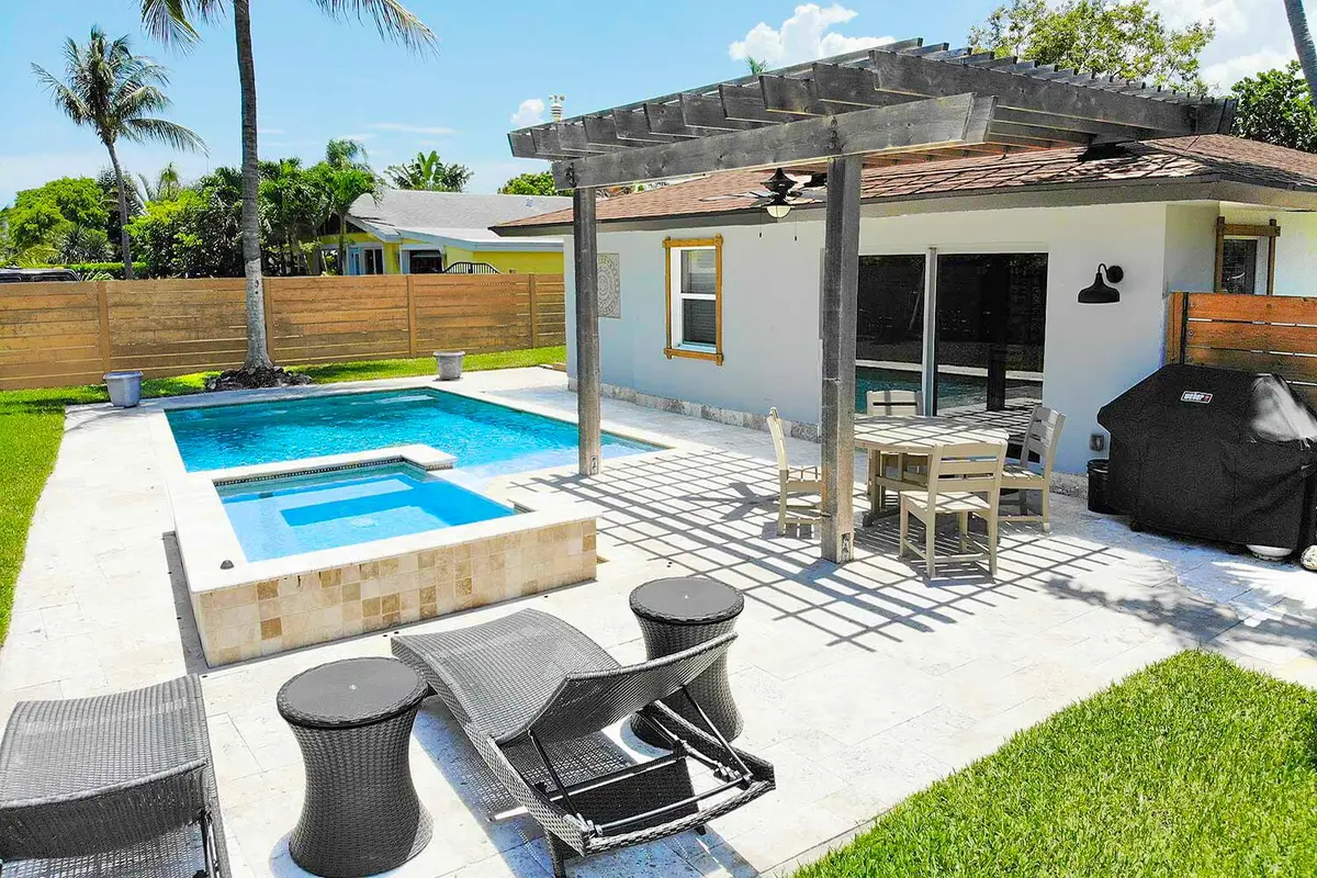 Heated Pool and Spa at 922 Turner Road, Delray Beach
