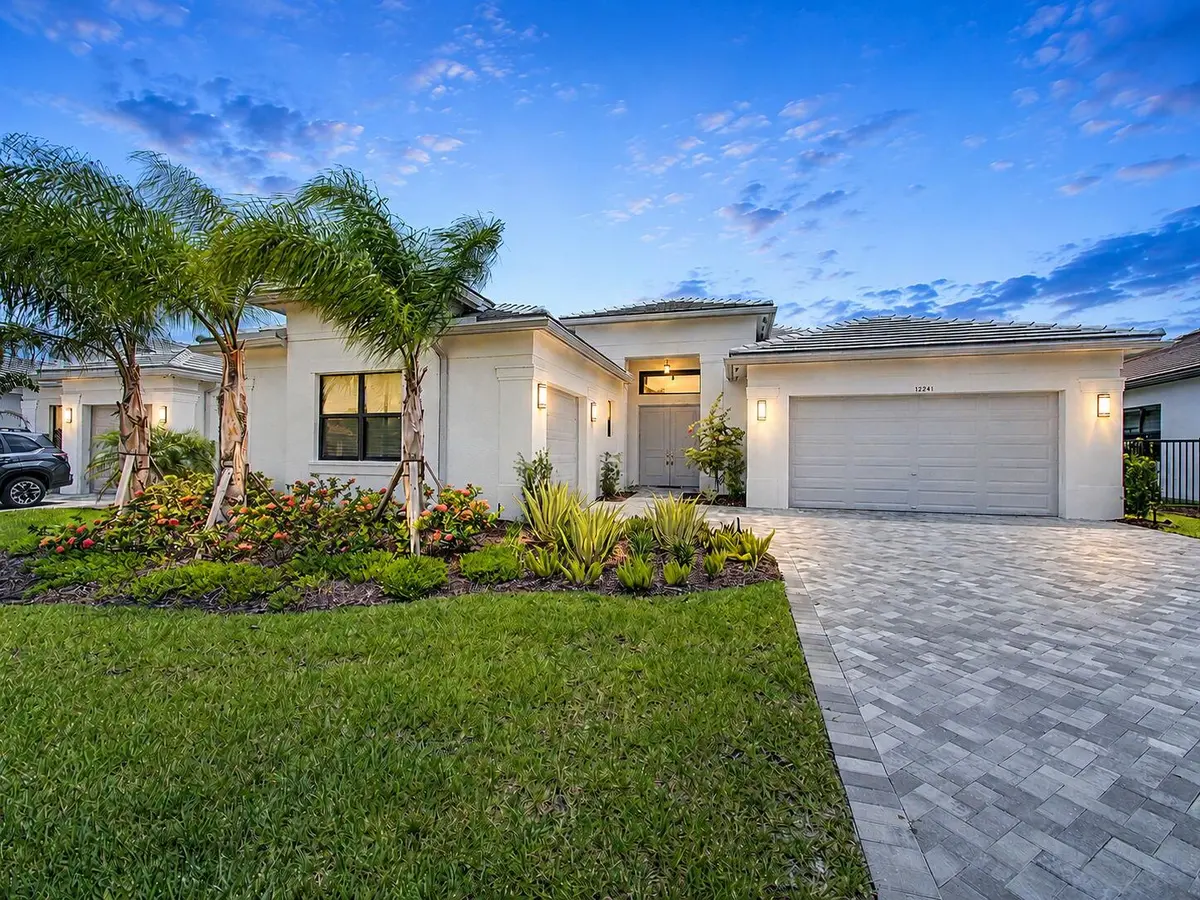 Front Exterior Night Shot at 12241 SW Saltwater Drive, Port St. Lucie