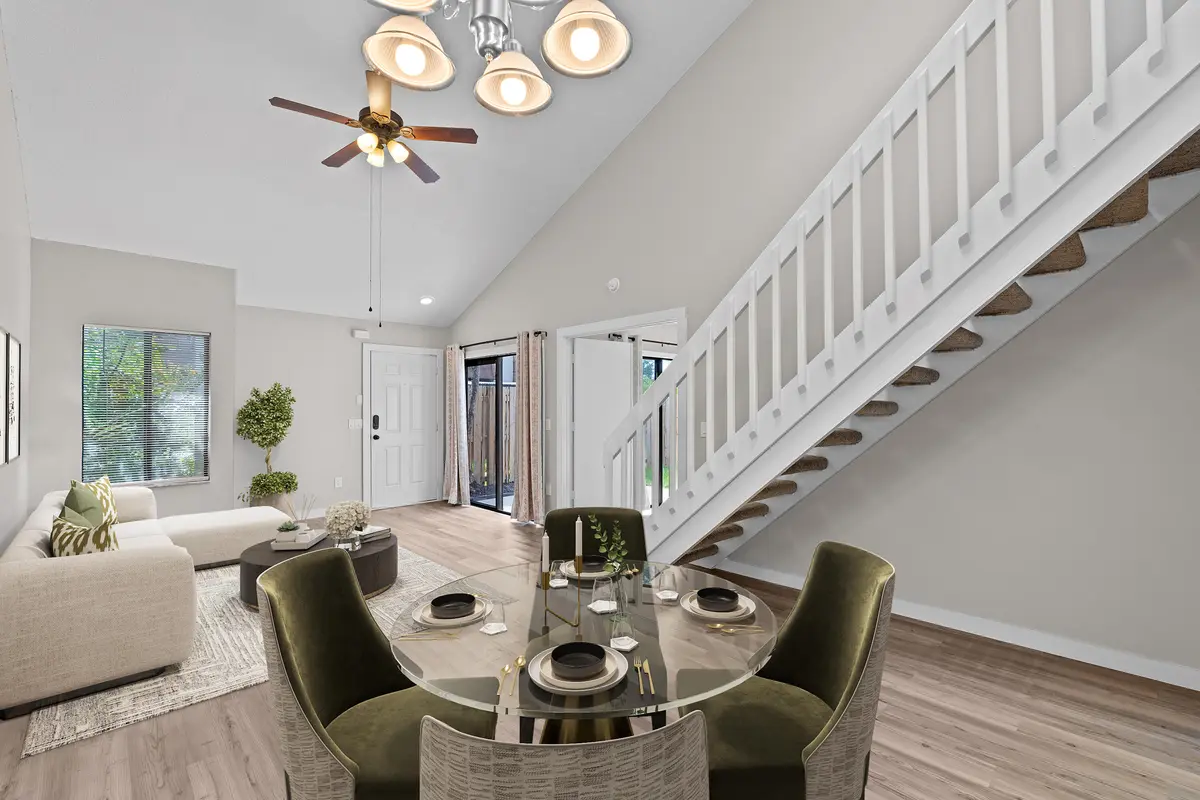 8-print-Living room and dining room at 4155 PALM BAY Circle D, West Palm Beach