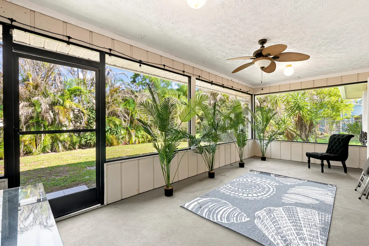Back Patio at 6107 BAMBOO Drive, Fort Pierce