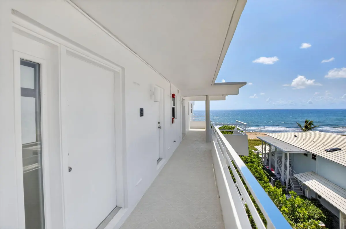 Entrance with Ocean View at 2701 S Ocean Boulevard 47, Highland Beach