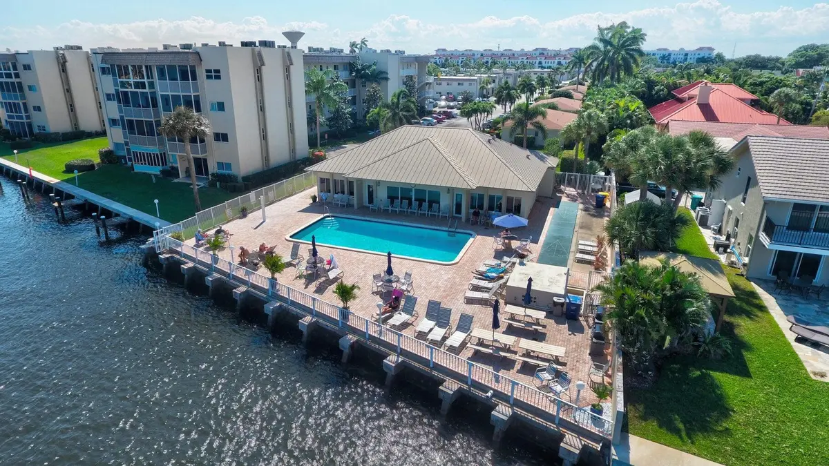 Snug great drone view put in all listing at 640 Snug Harbor Drive F6, Boynton Beach
