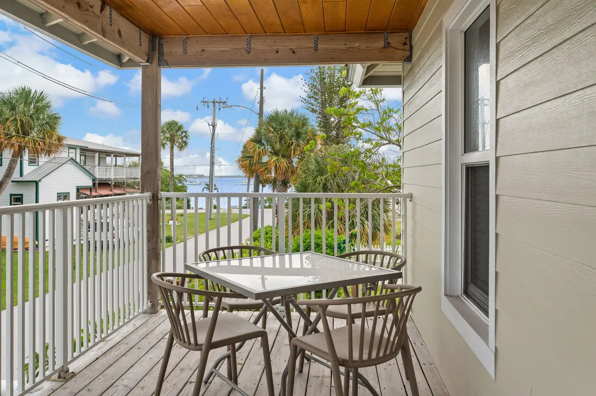 Front Covered patio w/ View at 1790 NE MANGO Terrace, Jensen Beach