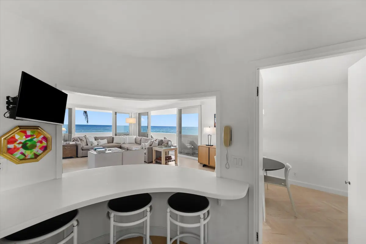 Kitchen at 100 Sunrise Avenue 212, Palm Beach