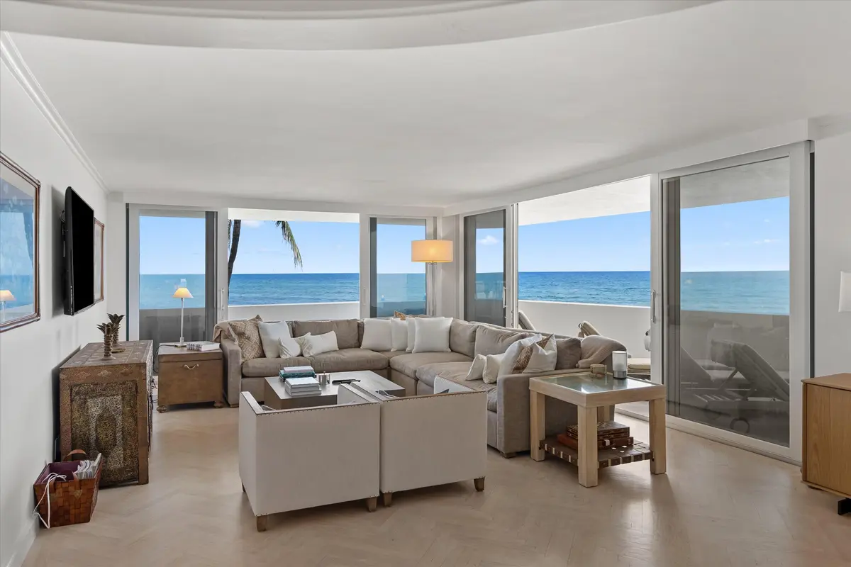 Living Area at 100 Sunrise Avenue 212, Palm Beach