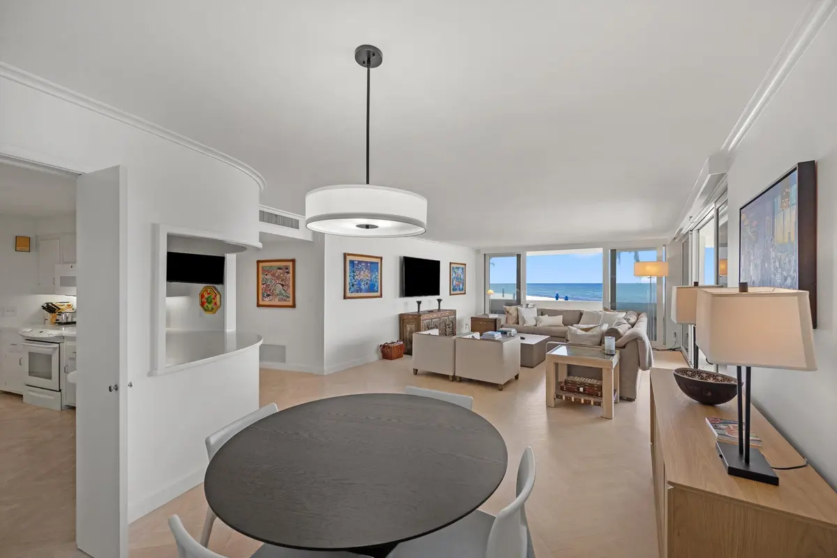 Dining/Living Area at 100 Sunrise Avenue 212, Palm Beach