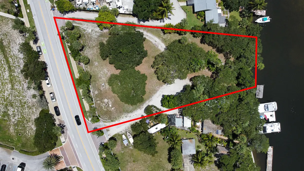 Aerial - Approximate Property Lines at 18011 N Highway A1a, Jupiter