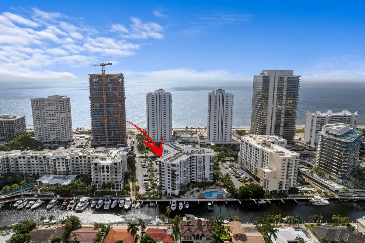 Aerial Neighborhood View at 1361 S Ocean Boulevard 407, Pompano Beach