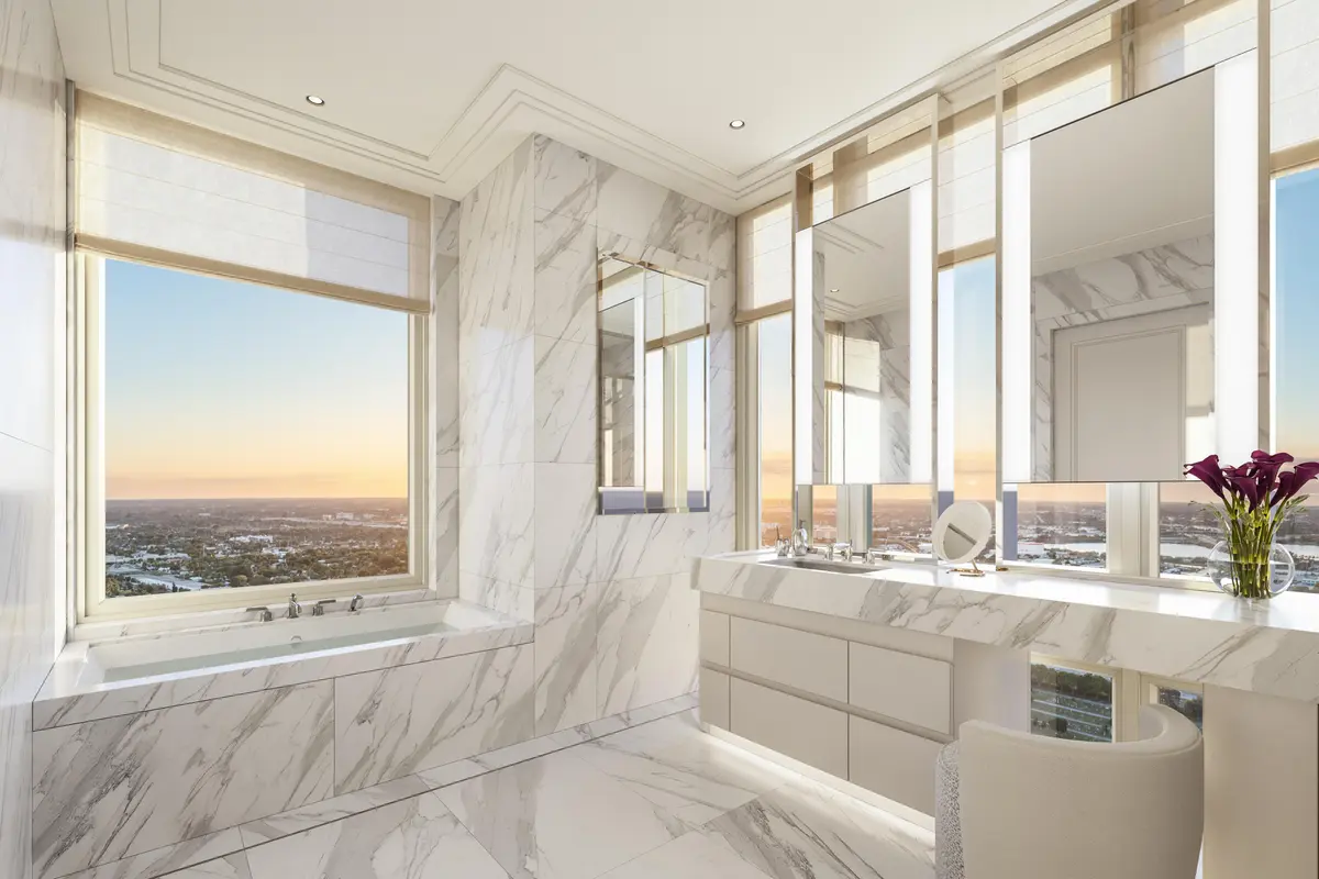 SFH Primary Bath Finishes Example at 1355 S Flagler Drive 2301, West Palm Beach