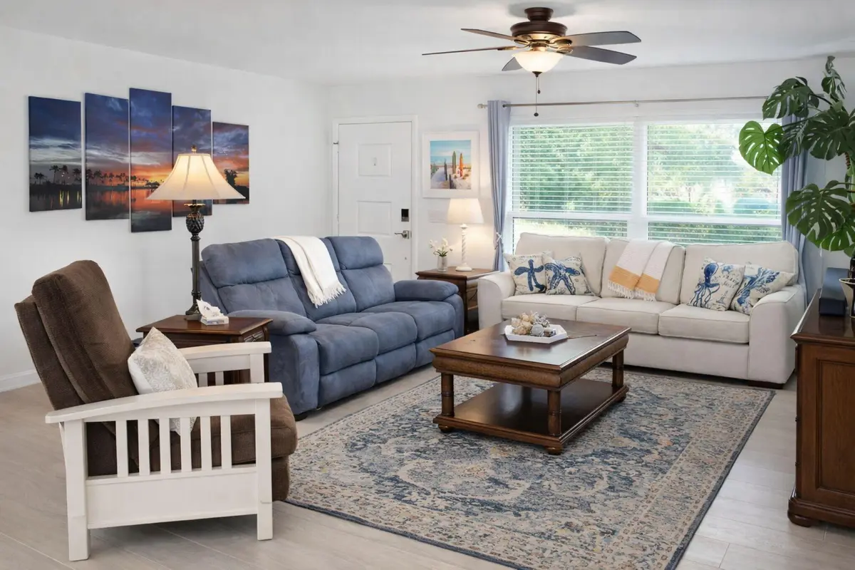 manatee house living room edit at 2066 5TH Court, Vero Beach