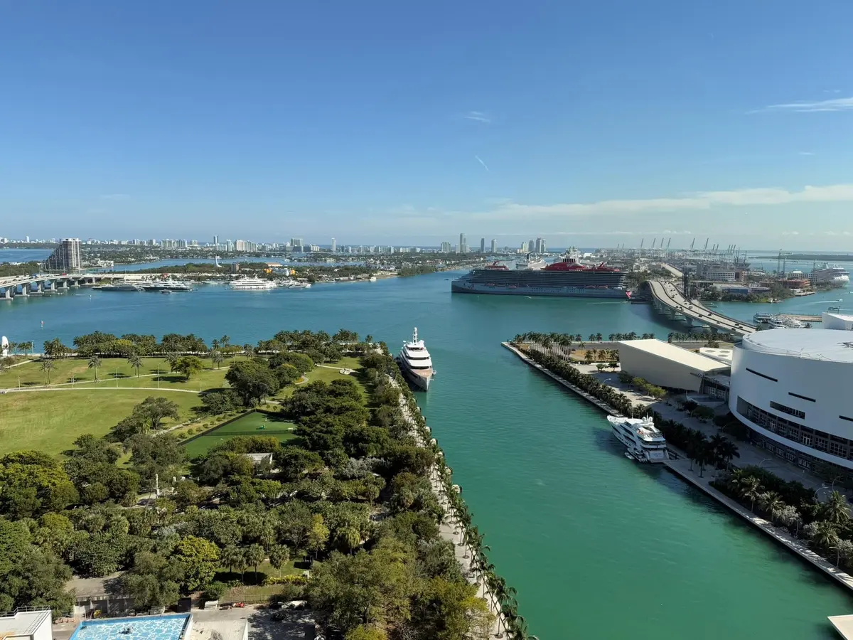 Aerial View at 900 Biscayne Boulevard 2807, Miami