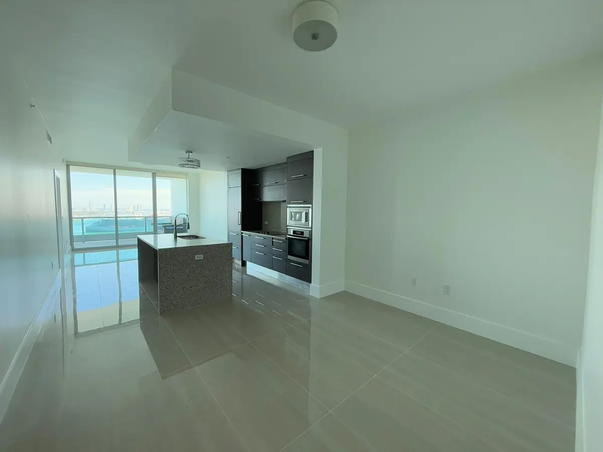 Living Room at 900 Biscayne Boulevard 2807, Miami