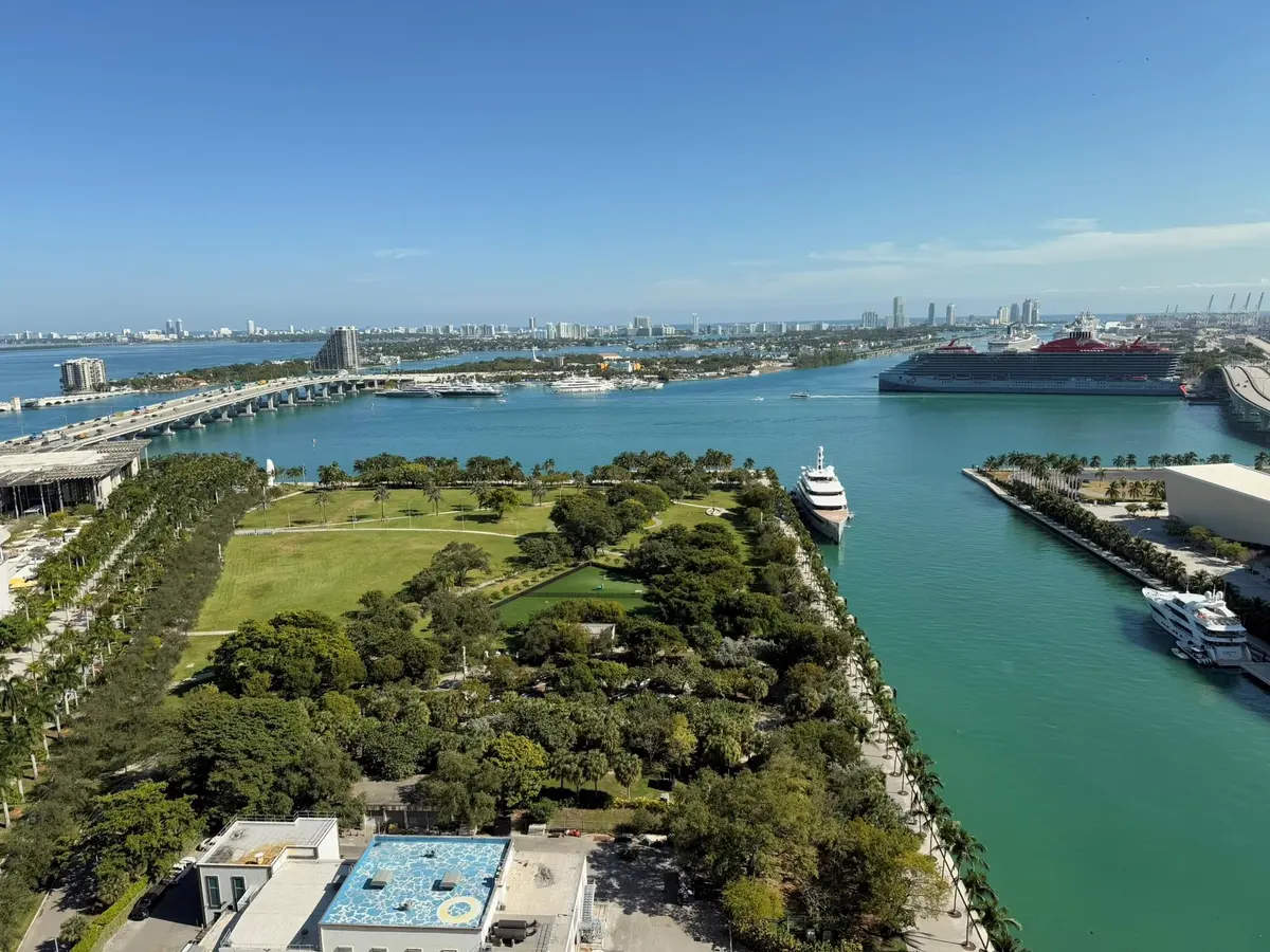 Aerial View at 900 Biscayne Boulevard 2807, Miami