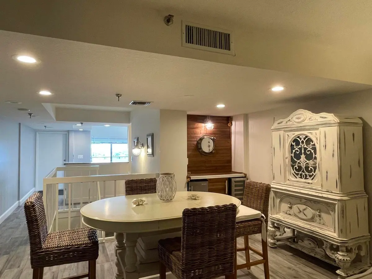 dining area facing kitchen at 355 S Ocean Drive 807, Fort Pierce