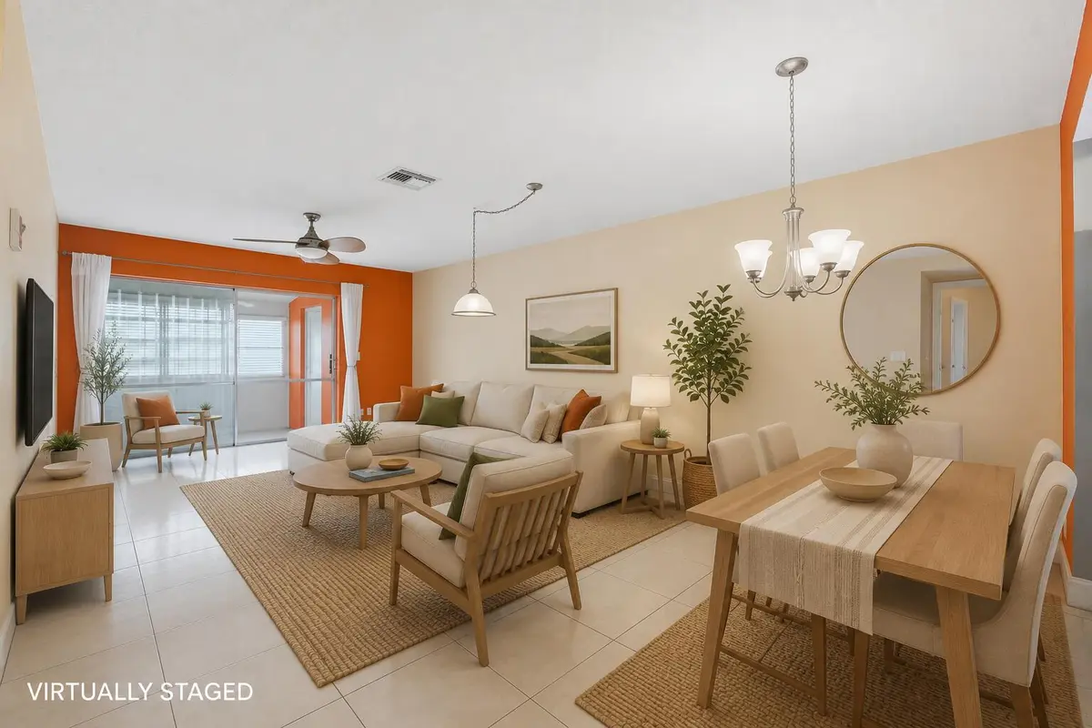 LR & Dining at 2789 Ashley Drive C, West Palm Beach