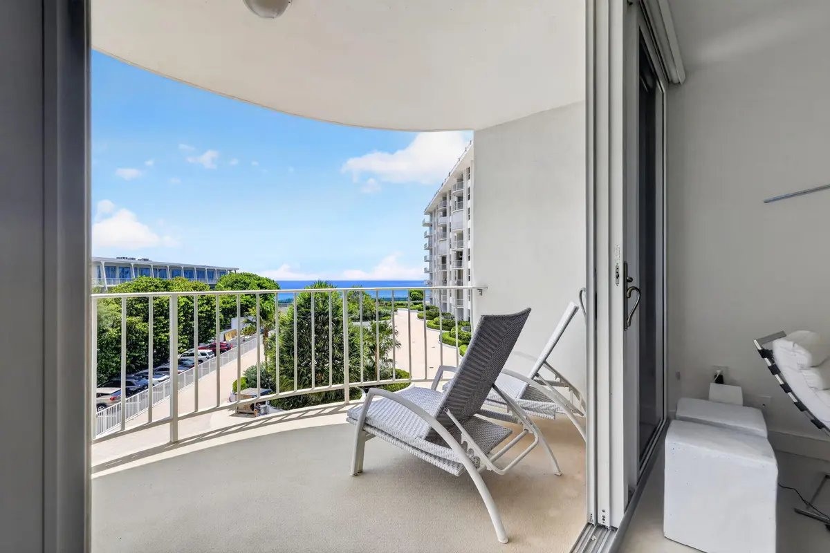 balcony at 2295 S OCEAN Boulevard 418, Palm Beach