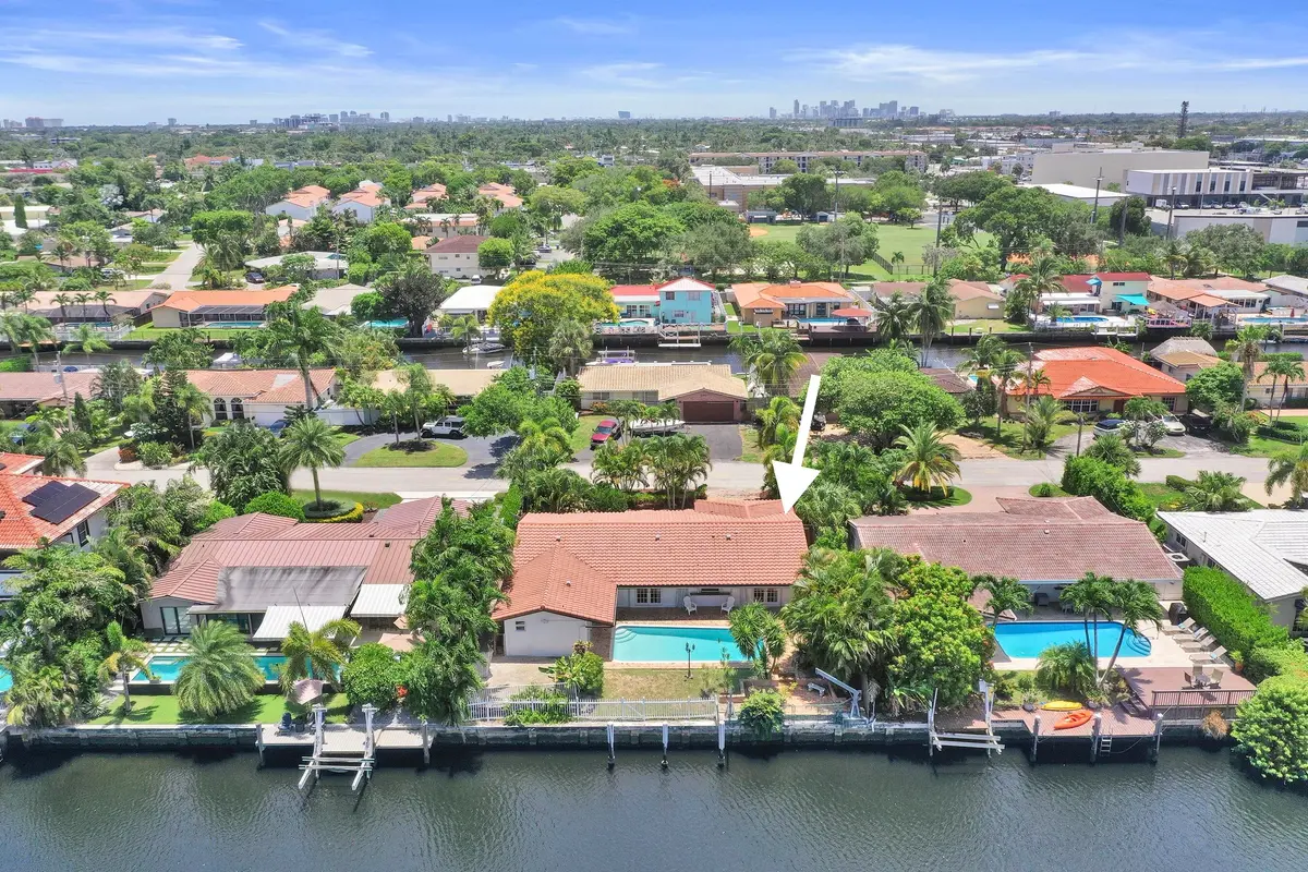 6 Aerial. Back at 1451 NE 53RD Court, Fort Lauderdale