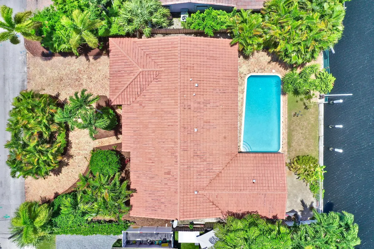 7 Aerial. Overhead at 1451 NE 53RD Court, Fort Lauderdale