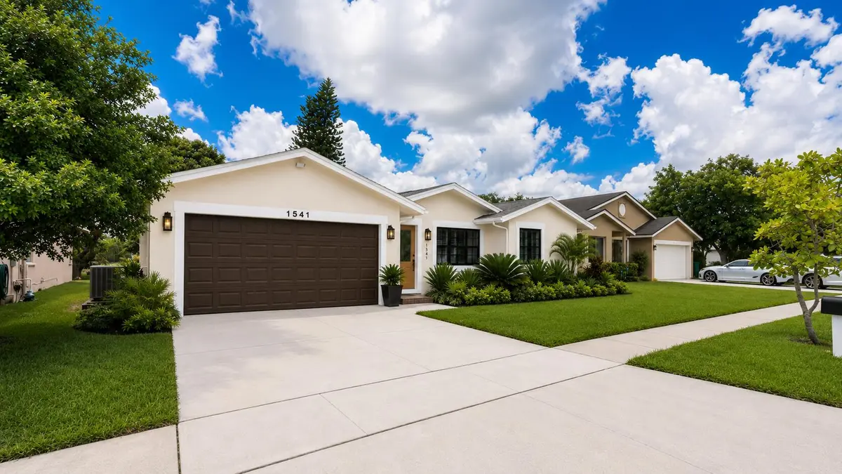Front of House Left Angle at 1541 SW 102nd Terrace, Davie