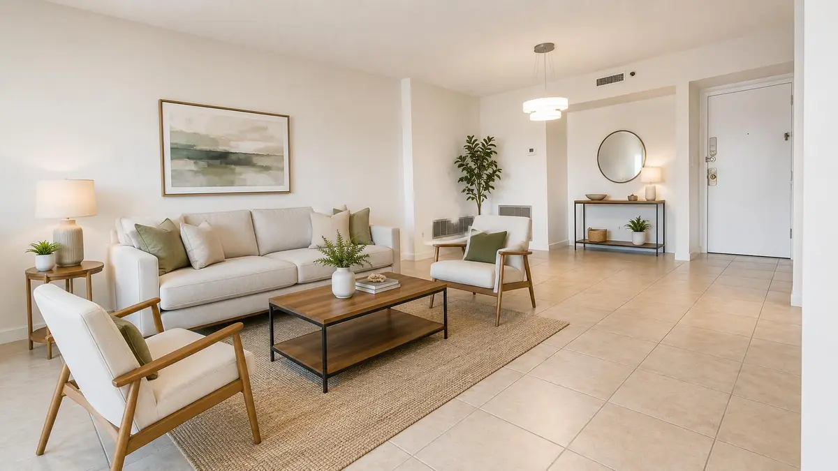 4001 705 virtual liv staged at 4001 HILLCREST Drive 705, Hollywood